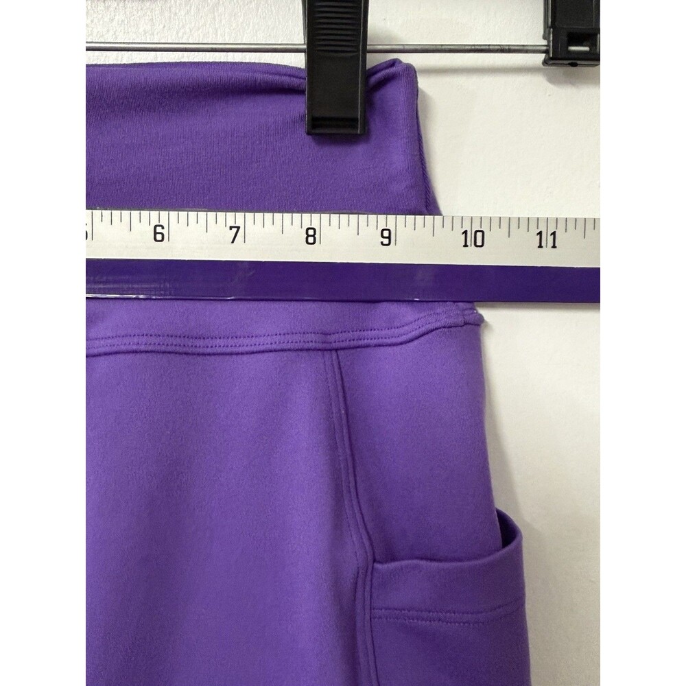 Bombshell Sportswear Purple High Rise Pocket Leggings XS Thigh Stripe Compressio - Picture 11 of 11